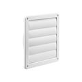 Product Image of 7" White Plastic Louvered Wall Vent