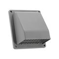 Product Image of 6" Gray Plastic Wall Cap