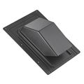 Product Image of 4" Black ABS Plastic Roof Exhaust Vent w/ Damper & Removable Screen