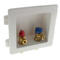 1/2" PEX Crimp Lavatory Outlet Box w/ 2 Valves