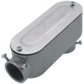 Product Image of 1-1/4" EMT & Rigid LB Type Combination Conduit Body w/ Cover and Gasket - Aluminum