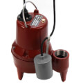 Product Image of 4/10 HP Auto Submersible Pump w/ Wide-Angle Piggyback Float Switch,  115v - 25ft Cord, 2" Discharge