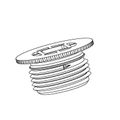 Product Image of 105119-01, Drain Plug With O-Ring, X 3/4 Npt Threads X 0.67 Inch, 17H07
