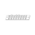 Product Image of 105662-01, Low Voltage Terminal Strip, 8 Position, 17V83
