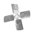 Product Image of Revcor 105804-02, Fan Blade, 14" Diameter, 4-Blade, 34 Pitch, 1/2" Bore, Cw Facing Discharge, 18L66