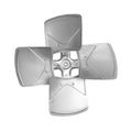 Product Image of Revcor 105804-06, Fan Blade, 16" Diameter, 4-Blade, 36 Pitch, 1/2" Bore, Cw Facing Discharge, 18L70