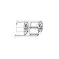Product Image of Lb-110395E, Twin Belt-Drive Blower Assembly, 15 X 15" Blower Wheels, 5 Hp, Unpainted, 24W74