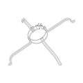 Product Image of 101612-01, 4-Leg Motor Mount, 48 Frame, 24.375" Bolt Circle, 36W68