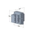 Product Image of 38M1301, Transformer, 70 Va, 120 Vac 60 Hz Primary, 24 Vac Secondary, 3.5 Amp Circuit Breaker, 38M13