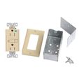 Product Image of C1C16Ba107, Gfi Service Receptacle Kit, 5-15R 15 Amp Receptacle & Handy Box, 74M70