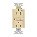 Product Image of 79J9801, Commercial Grade Gfci Duplex Receptacle, 5-15R, 15 Amp, Ivory, Tamper And Weather Resistant, 79J98