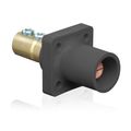 Product Image of 16 Series Taper Nose Cam-Type Male Panel Mount Receptacle, 90-Degree, 2/0 - 4/0 AWG, Double Set Screw (Black), 16R21-UE