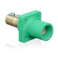 Product Image of 16 Series Male Receptacle, 90-Degree, 2/0 - 4/0 AWG, Double Set Screw (Green), 16R21-UG