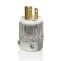 Product Image of 20 Amp, 125v, Straight Blade Plug, Hospital Grade (Clear), 8315-PLC