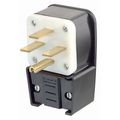 Product Image of 30 Amp, 250v, Straight Blade Plug, Industrial Grade (Black), 8432-P