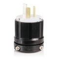 Product Image of 20 Amp, 125/250v, Straight Blade Plug, Industrial Grade (Black), 9151-N