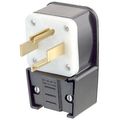 Product Image of 30 Amp, 125/250v, Straight Blade Plug, Industrial Grade (Black), 9432-P