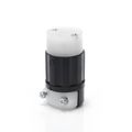 Product Image of Mini Locking Connector, 15 Amp, 125v, Industrial Grade (Black & White), ML2-C