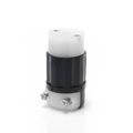 Product Image of Mini Locking Connector, 15 Amp, 125/250v, Industrial Grade (Black & White), ML3-C
