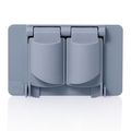 Product Image of 1-Gang Non-Metallic Weatherproof Cover for Duplex Receptacles (Gray), WP1D-GY