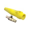 Product Image of 18 Series Commercial Grade Male Detachable Plug, Cam-type, Crimped, Ball Nose, Cable Range 2/0 To 1/0 Awg, 220A (Brown)