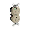 Product Image of 20 Amp Duplex Receptacle/Outlet, Hospital Grade, Tamper-Resistant, Self-Grounding (Ivory), 8300-SGI