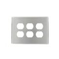 Product Image of 3-Gang Duplex Wallplate, Oversized, Non-Magenetic (Stainless Steel), 84130-40