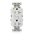 Product Image of SmartlockPro Extra Heavy-Duty Industrial Grade Marked Controlled GFCI Receptacle/Outlet, 2P, 20A, NEMA 5-20R, White (125V), G5362-2TW