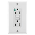 Product Image of 15Amp SmartlockPro Self-Test GFCI Duplex Receptacle Outlet, Hopsital Grade (White), GFNT1-HGW