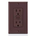 Product Image of 15A, Self Test, Non Tamper-Resistant, GFCI Outlet w/ LED Indicator Light (Brown), GFNT1