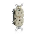 Product Image of 20 Amp, 125V, Lev-Lok Duplex Receptacle, Heavy-Duty Hospital Grade (Ivory), M8300-HI
