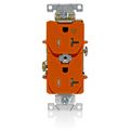 Product Image of 10A Tamper Resistant Isolated Ground Duplex Receptacle, Heavy-Duty Industrial ,125V, Back or Side Wire, NEMA 5-20R, 2-Pole, 3-Wire, Self-Grounding (Orange), T5362-IG