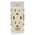 Product Image of Decora Tamper-Resistant Combination Duplex Receptacle w/ 60W Dual Type C/C Power Delivery USB Charger, NEMA 5-15R - Light Almond (15A, 125V)