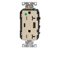 Product Image of 20A Tamper Resistant USB Duplex Receptacle, 125V, Back and Side Wire, NEMA 5-20R, 2-Pole, 3-Wire, Self-Grounding, (Ivory), T5833-HGI