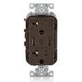 Product Image of Decora Tamper-Resistant Combination Duplex Receptacle w/ 30W (6A) Dual Type C/C USB Charger, NEMA 5-20R - Brown (20A, 125V)
