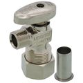 Product Image of 1/2" PEX x 3/8" OD Compression Angle Stop Valve W/ PEX Stiffner (Lead Free Brass)