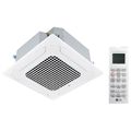 Product Image of 42,000 BTU, R-32, 21 SEER2 3 x 3 4-Way Ceiling Cassette High Efficiency Single Zone Heat Pump w/out Grill (Indoor Unit)