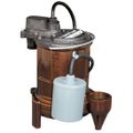 Product Image of 1/3 HP C.I. Automatic Submersible Effluent Pump w/ Wide-Angle Float Switch - 115v - 25 ft Cord