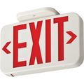 Product Image of Basics EXRG Switchable Red/Green LED Exit Sign, 120/277V (White), EXRGELM6