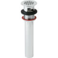 Product Image of Chrome Plated Cast Brass Lavatory Drain Outlet Fitting w/ Perforated Grid, LK174