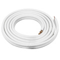 1/4" LL x 1/2" SL Mini Split Refrigerant Line Set w/ Flare Nuts, 3/8" Insulation (25 Ft.)