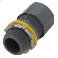 Product Image of 1/2" Low-Profile Strain Relief Non-Metallic Cord Connector (Cord Range: .200-.485)
