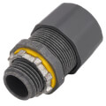 Product Image of 1/2" Low-Profile Strain Relief Non-Metallic Cord Connector (Cord Range: .385-.750)