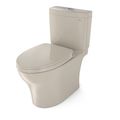 Product Image of MS446124CEMFGN#03 Aquia IV 2-Piece Elongated Dual Flush 1.28 & 0.9 GPF Universal Height Toilet w/ CEFIONTECT, Washlet + Ready (Bone)