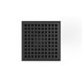 Product Image of 5" x 5" LQ5 Squares Pattern Strainer, 2" Throat (Matte Black)