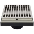 Product Image of 5" x 5" LQ5 Squares Pattern Strainer, 2" Throat (Satin Stainless Steel)