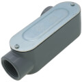 1" Threaded LR Type Rigid Conduit Body with Cover & Gasket - Aluminum