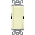 Product Image of Claro 120vac/600w 4-way Rocker Switch w/ Locator Light (Almond)