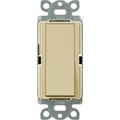 Product Image of Claro 120vac/600w 4-way Rocker Switch w/ Locator Light (Ivory)