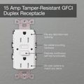 Product Image of Claro 15a GFCI Self Testing Receptacle (Brown)